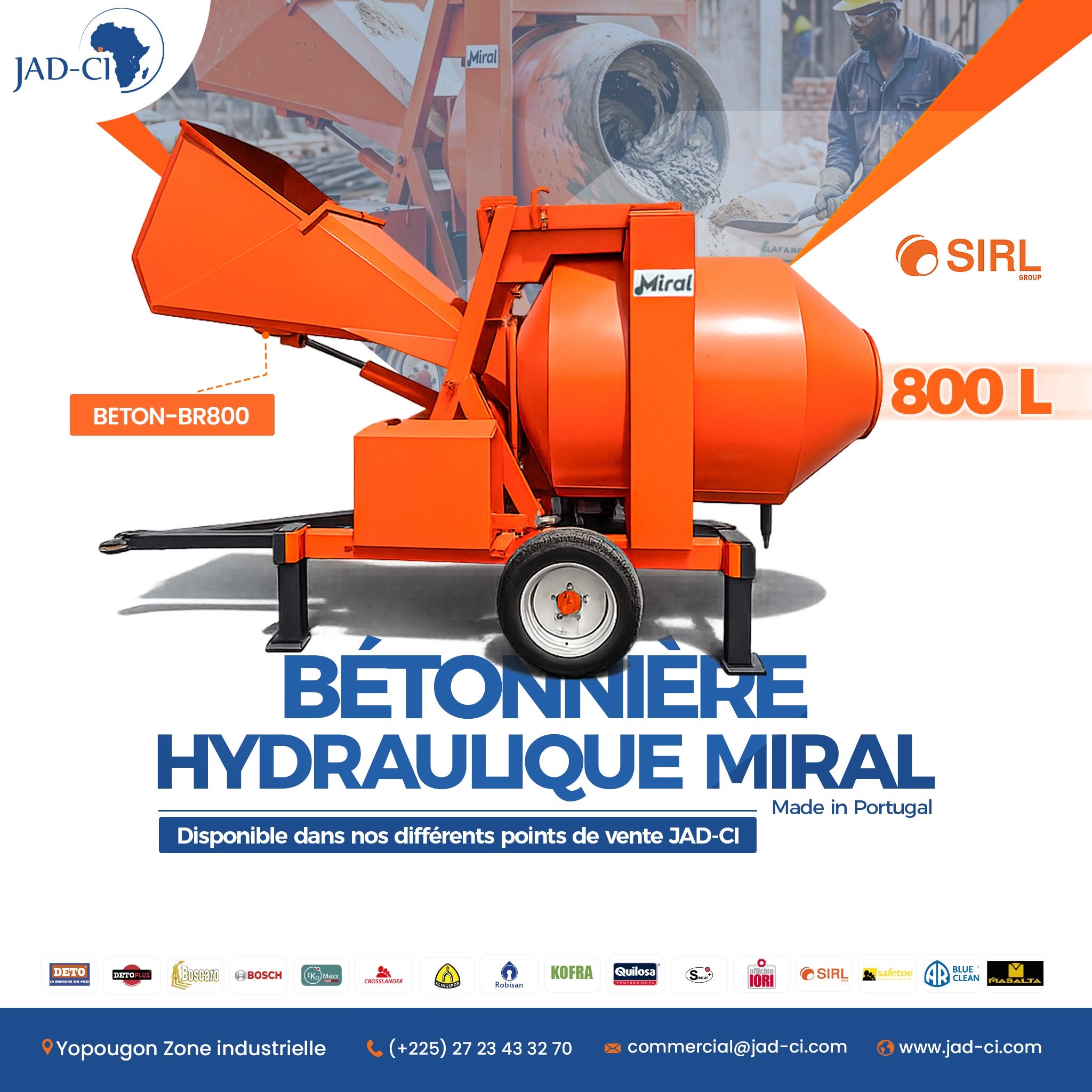Bétonnière hydraulique